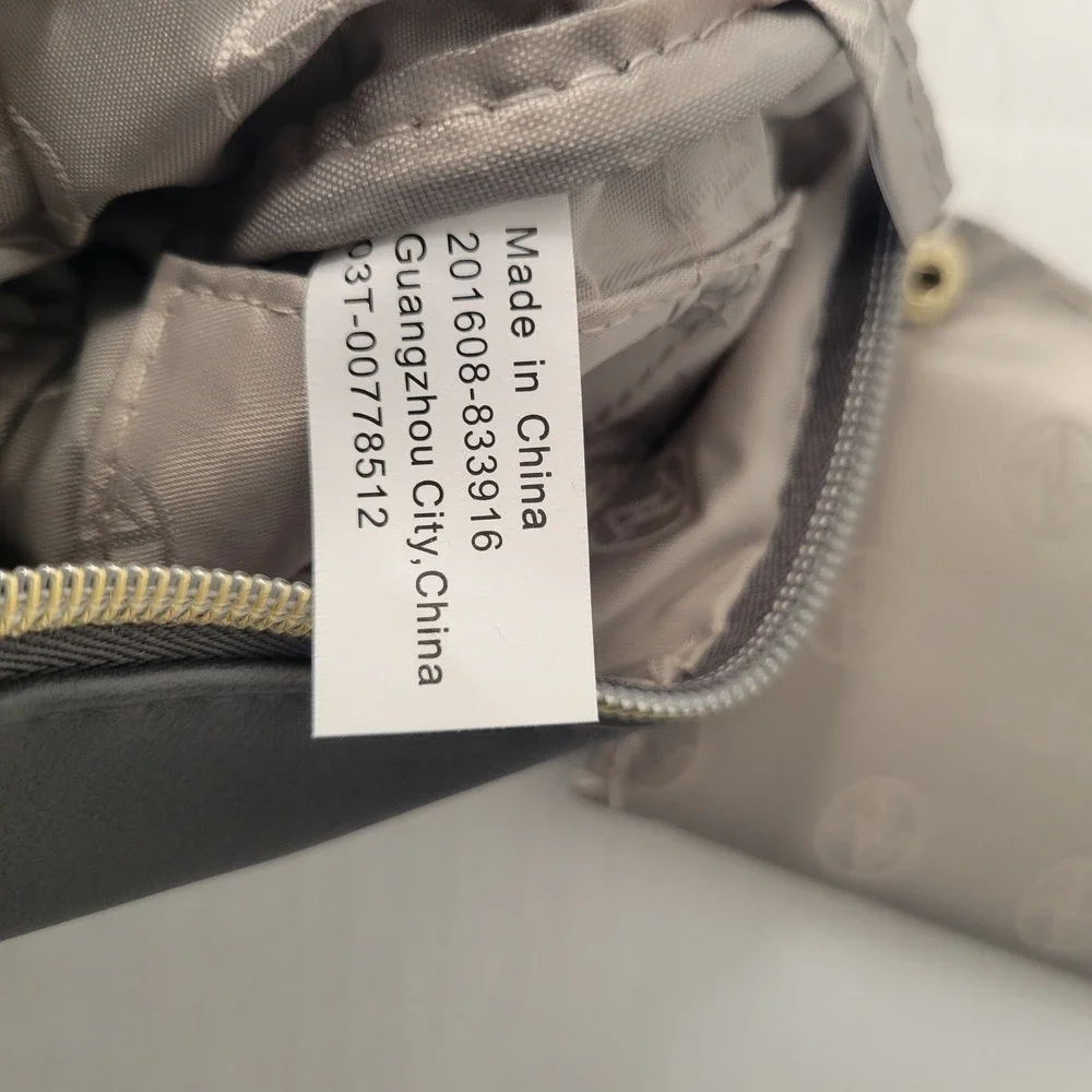 Adrienne Vittadini Studio Power Bank Charging Wristlet Gray iPhone Clutch
